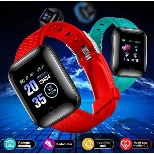 D13 Smart Watch 116 Plus Heart Rate Watch Wristband Sports Watches Smart Blood Pressure Band Waterproof Smartwatch Android A2