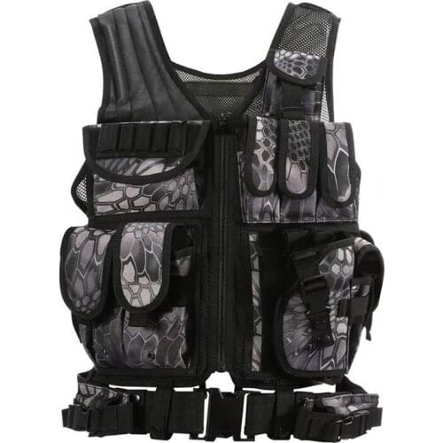 Military Molle Vest Hunting Armor Vest Army Airsoft Paintball Combat Protective Police Vests For CS Wargame Tactical Equipment