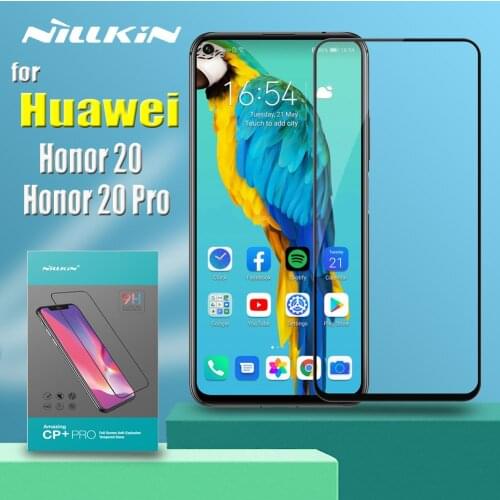 Huawei Honor 20 Pro Glass Screen Protector Nillkin XD CP+MAX Full Coverage Safety Protective Glass on Huawei Honor 20 Tempered