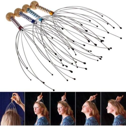 1pc Anti-stress Scores Octopus Head Scalp Neck Equipment Relaxing Massage Claw Massager Pain Relief Body Massager Tool