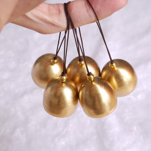 10 Pieces Christmas Metal Bell Decoration Pure Copper Bell Pendant Brass Door Bell Diy Craft Wind Chimes Making Art