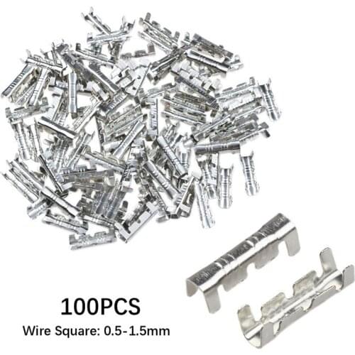 100Pcs/set U-type Docking Wire Connector line Pressing Button Quick Connect Terminal Wiring 0.5 to1.5 square
