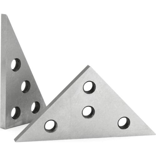 2pcs/box Solid Precision 30-60-90 Degree Angle and 45-45-90 Degree Angle Plates