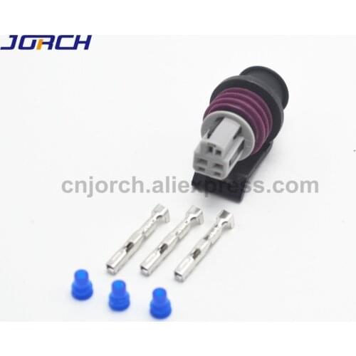 5 sets 3pin Delphi LS TPS AEM MAP GT150 Female Auto Connector sensor throttle plug connectors 15397275 15397149