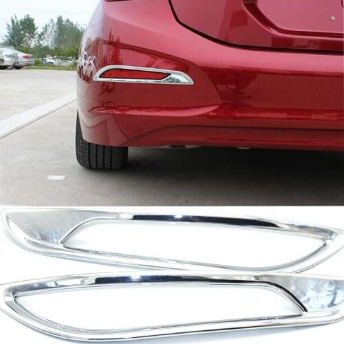 Car ABS Rear Fog Lights Frame Cover Sticker trim External Decoration Accessories Car-styling For Cruze 2017