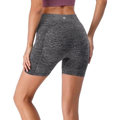 Yoga Seamless Short Leggings Fitness High Waist Workout Shorts Women Active Wear Sports Gym Solid Trousers
