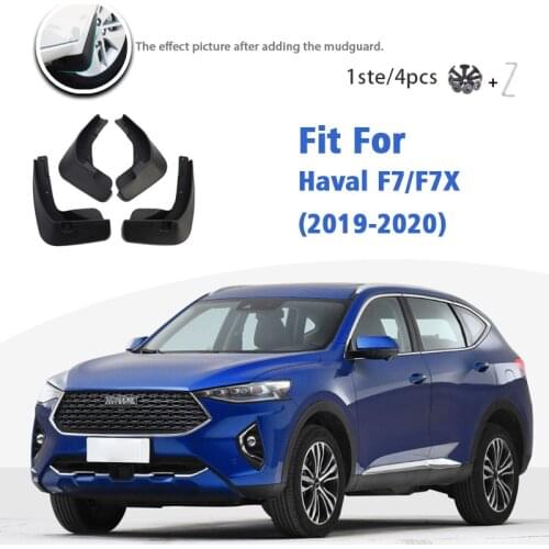 Mudflaps For Haval F7/F7X 2019-2021 Front Rear 4pcs Mud Flap Mudguards car Accessories styline Mud Flap Fender Splash Guard
