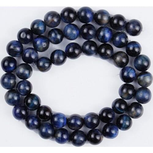 Natural Stone Beads Lapis Tiger AB Agate Round Loose Beads for Jewelry Making DIY Bracelet Earrings Accessories 6-12mm