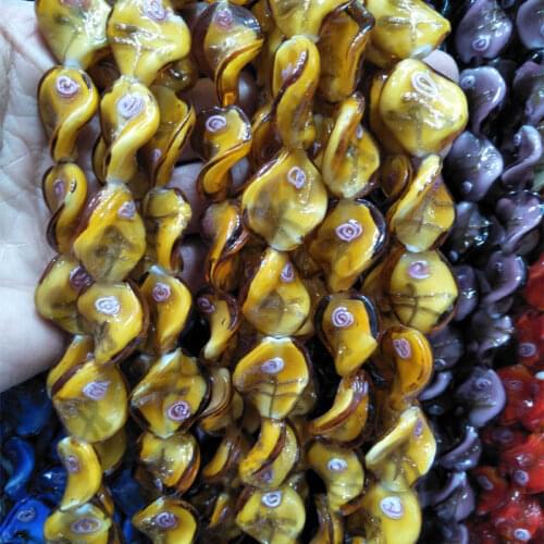 10pcs/lot 15x20mm Handmade Lampwork Beads Special Shape Multi Color Lampwork Loose Beads For DIY Jewelry Making Big Bead
