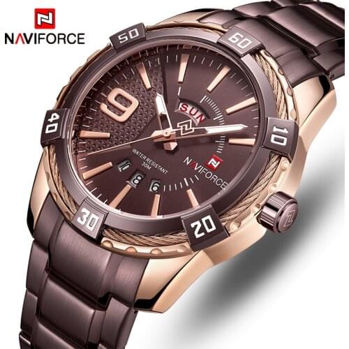 NAVIFORCE Mens Watch Top Brand Luxury Fashion Quartz Men Watches Waterproof Sports Male Military Wrist Watch Relogio Masculino