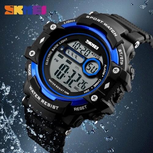 SKMEI Fashion Simple Men Watch Digital Watch Chronograph Outdoor Sport Alarm Clock Watches 5Bar Waterproof 1325