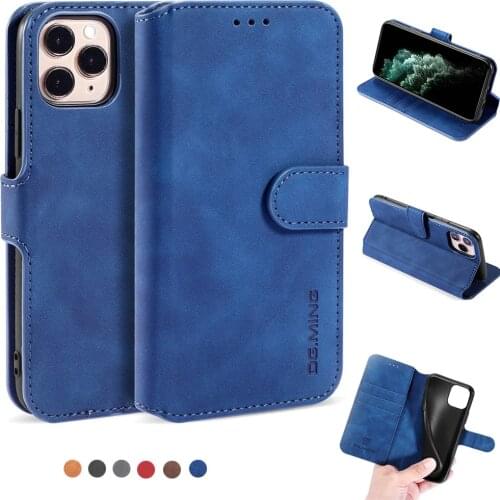 Leather Flip Case For iPhone SE 2020 iPhone 12 Mini 11 Pro X XR XS Max 6 6s 7P 8 Plus SE 2020 13 Protective Phone Shell Cover