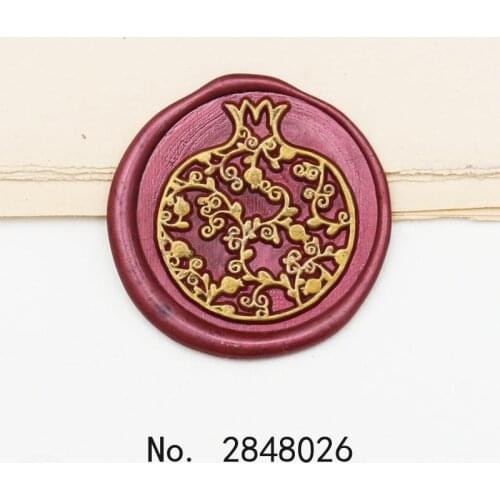 Pomegranate Wax Seal stamp,Party Wax Seal Stamp Kit invitation seals,gift envelop packing seal stamps,Fruit Stamp