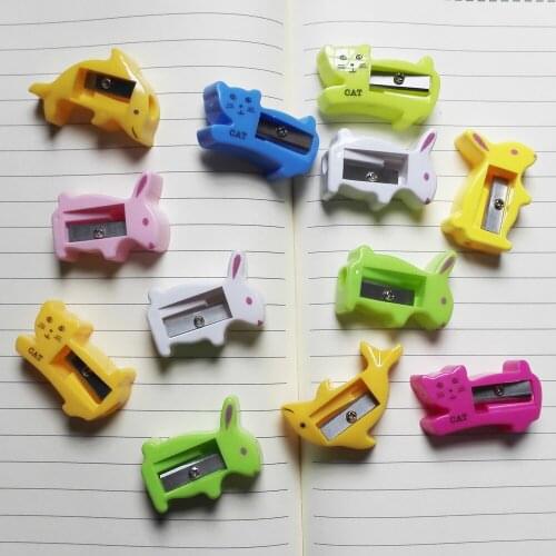 Nice gift for Girls Korea Pencil Sharpener School Supplies 8 designs Guitar,cat, aircraft ,animal ,dolphin,Apple to mix