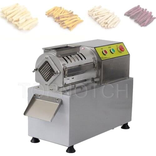 Commercial French Fry Cutter Maker Slicer Potato Vegetable Radish Cucumber Potato Heavy Duty Chips Cutting Machine 900W