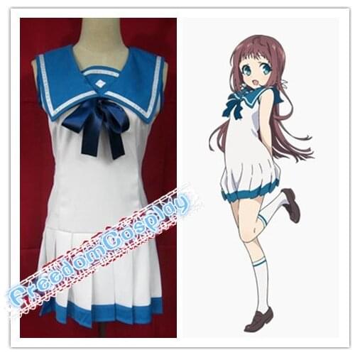 Nagi no Asukara Nagi-Asu: A Lull in the Sea Manaka Mukaido Chisaki Hiradaira Cosplay Costume