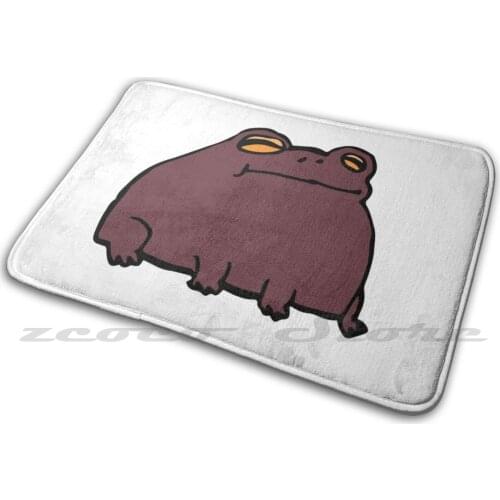 The Toad Carpet Rug Non-Slip Water Absorb Door Mat Toad Toads Purple Amphibian Frog Cute Adobe Orange Animals Nature Friendly