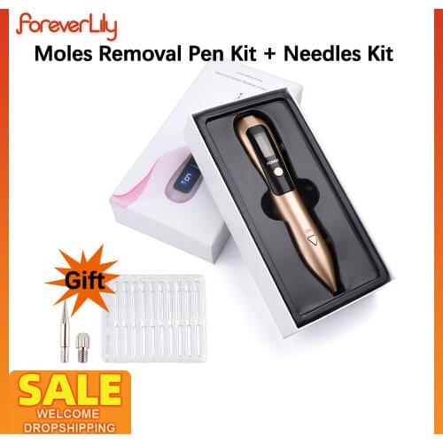 Laser Plasma Pen Moles Removal Dark Spot Remover Facial Freckle Wart Cleaner Tattoo Cleaning Plasma Pen Dedicated Needles Kit
