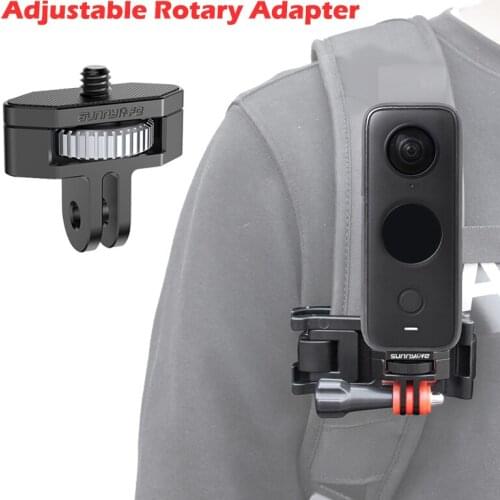 Metal Camera Mount Adapter Adjustable Bike Fixed Holder Clip 1/4 Screw For DJI OSMO Pocket 2 Insta360 ONE X2 Cameras Accessories