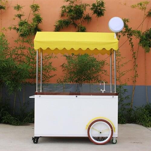 Multifunctional pedal mobile food cart bike food truck trailer coffee kiosk with free shipping by sea