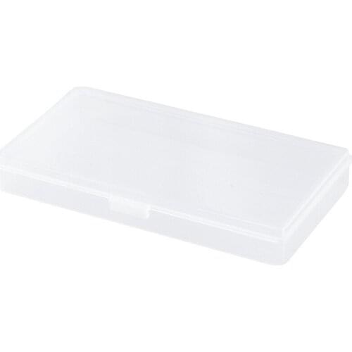 2Pcs Desktop Organizer Pencil Box Transparent Plastic Desk Storage Box Classification Box School Office Stationery