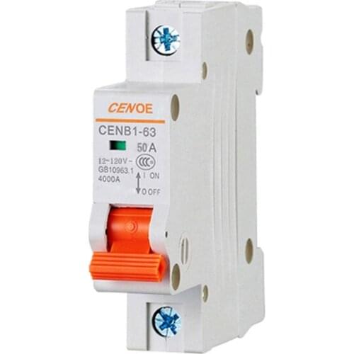 Latest most ideal 1P DC 120V 50A electrically driven vehicle mini circuit breaker DC circuit breaker for worldwide B2C market