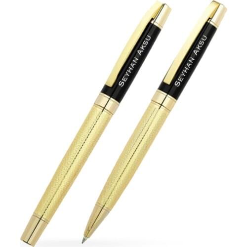 Personalized Dual Wood Boxed VIP Roller Pen Set