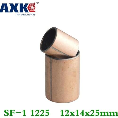 Axk 10pcs Sf-1 1225 12x14x25 Mm Self Lubricating Composite Bearing Bushing Sleeve Free Shipping Sf1