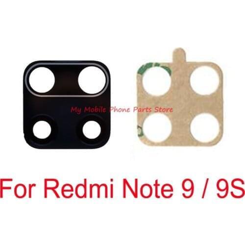 Rear Camera Glass Lens For Redmi Note 9 9s Back Camera Lens Glass With Sticker Tape Spare Parts For Xiaomi Redmi Note 9s Note9