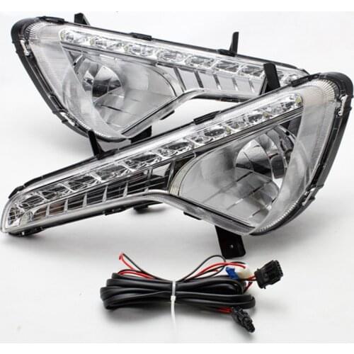12V LED Daylights For Kia Sportage 2010 2011 2012 2013 2014 2015 DRL Headlight Car Daytime Running Light Auto Foglamps