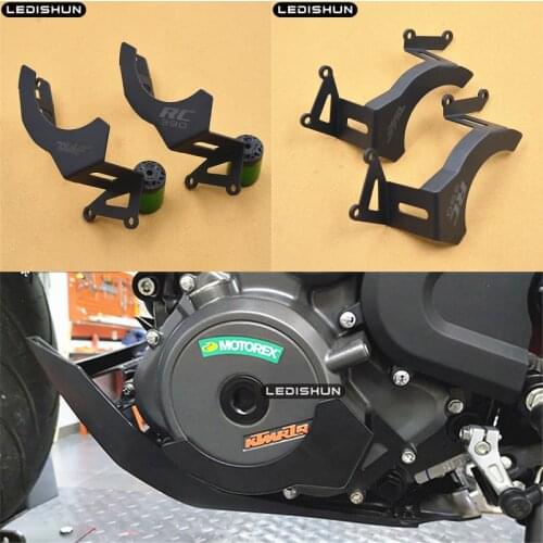 For KTM DUKE 250 390 RC 390 DUKE390 RC390 2017-2021 Engine Guard Protector Engine Guard Case Slider Cover Protector Left Engine