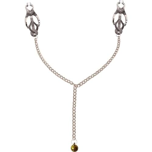 Nipple Clamps Clips Metal Bell Flirting Teasing Sex Flirt Bondage Kit Slave Bdsm Accessories