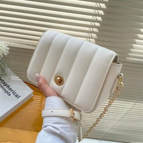 Women Crossbody Bag Weave Flap Bags For Women 2021 Quality Leather Chain Shoulder Messenger Bags Female Handbag And Purse