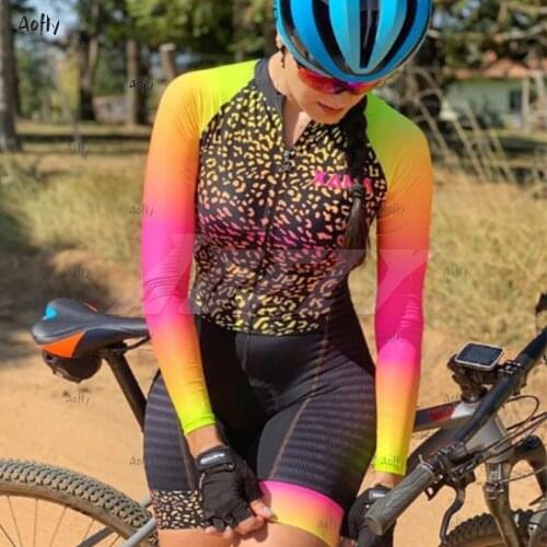 Cycling Female XAMA Pro Jumpsuit Long Sleeve Bike Skinsuit Bodysuit MTB Bicycle Racing Women Cycling Clothing Jumper undefined