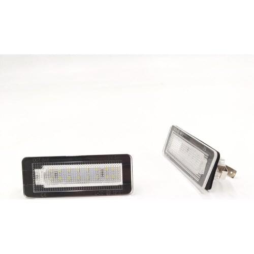 1Set For Benz Smart Fortwo Coupe Convertible 450 451 W450 W453 18SMD LED License Plate Number Light Lamp Error Free
