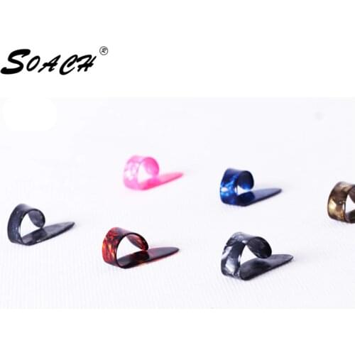 SOACH 1 piece Thumb Finger Picks guitar part&accessories Celluloid Mediator for Guitarra ukulele Thickness 1.2mm