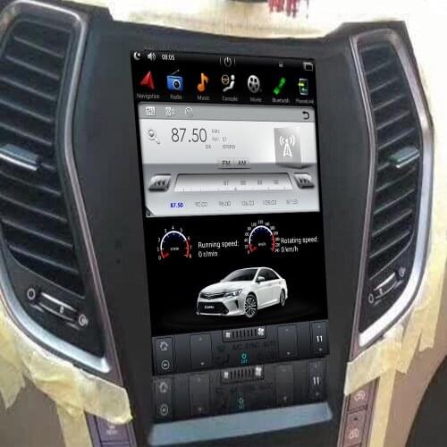 10.4" Tesla Type Android 9.0 7.1 Fit Hyundai santa fe / ix45 2013 2014 2015 Car DVD Player Navigation GPS Radio WIFI 4G CAMERA