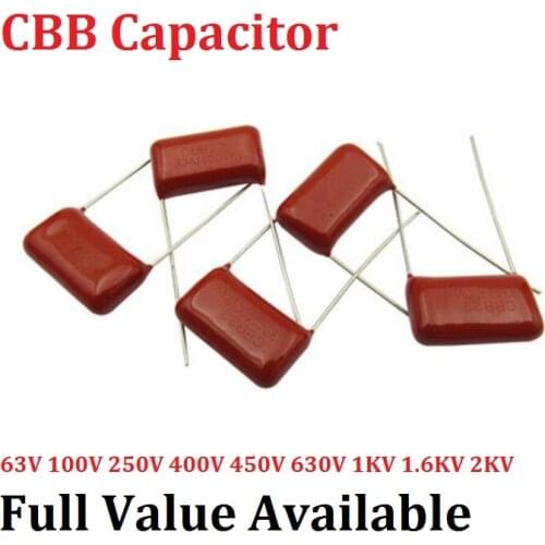 10pcs/lot CBB 450V 334J 10MM 0.33UF 330NF Metallized Film Capacitor 334J450V capacitance 450V334J 334