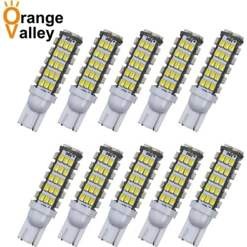 10Pcs High Quality Wholesale 68LED 68smd 1206 68 SMD LED T10 Car W5W 194 927 161 Wedge Light Lamp Bulb For License Plate bulb