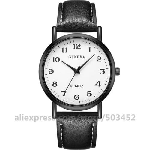 100pcs/lot Geneva 612 Women Watch Factory Price Watch Strap PU Belt Fashion Watches Wafer With Stud Scale ремешок для часов