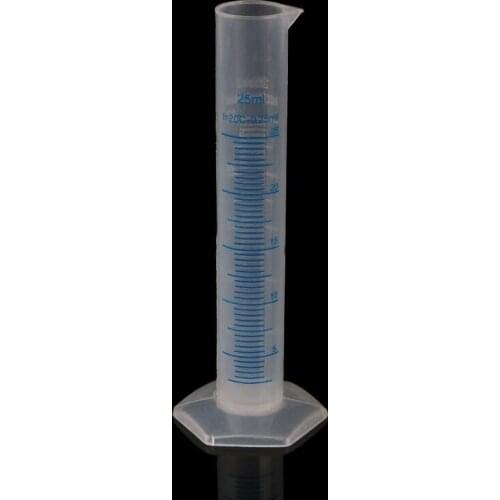 2 PCS 25mL Measuring Cylinder Laboratory Test Graduated Liquid Trial Tube Jar Tool New