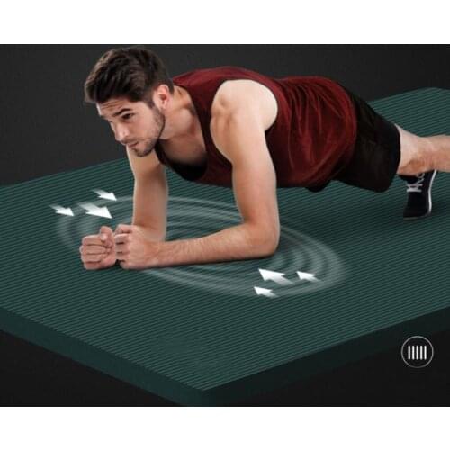 200 * 61CM Thicken Yoga Mat NBR Non-Slip Fitness Mat High Density Exercise Pad For MEN Gym Home Fitness Exercise Gymnastics