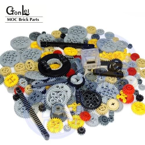 200Grams/Lot 24 Kinds High-Tech Parts Building Blocks Bulk Gear Studless Beam Arms Pin Connctor Axle Car Truck Bricks Toy