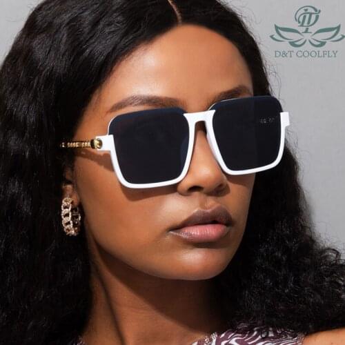 2021 New Arrival Sunglasses Women Men Square Gradients Lens Metal Alloy Hollow Decorative Frame Luxury Fashion Lady Style UV400