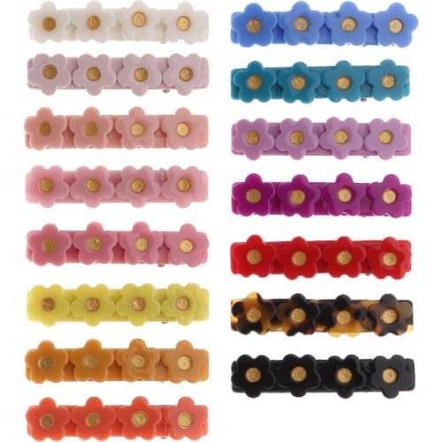 30pc/lot Baby Rhinestone Flower HairPins Flower Alligator clip Hair Clips Fashion Girls Kids Hairgrips Child Hair Accessories