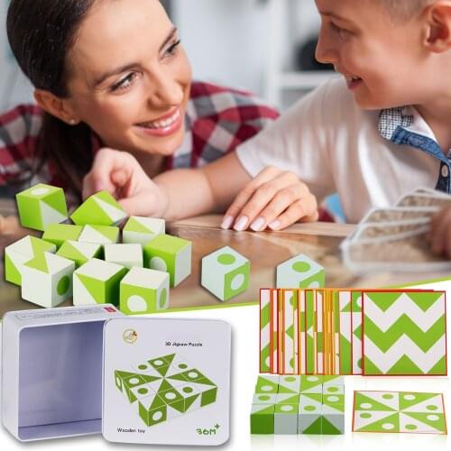 Creative 3D Puzzle Visual Three Dimensional Puzzle toys adult board game jigsaw Puzzle for kids Animal Learning Education Toys