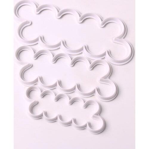 3PC/set 3D Rose Petal Flower Shaped Cutter Maker Elegant Cake Mould Fondant Cake Decorating Mould Sugar Craft Mould DIY Tool Hot