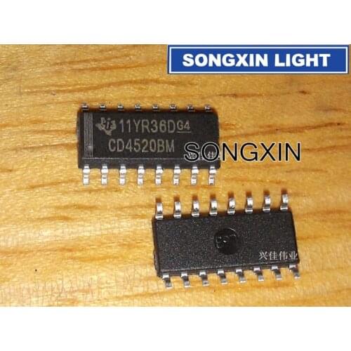 50pcs/lot CD4520 CD4520BE DIP-16 dual 4-bit binary counter new original