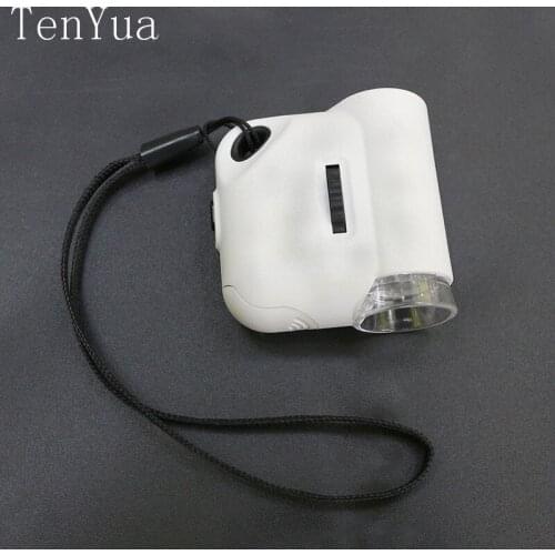 55X Magnifier LED Mini Microscope Jewelry Antiques Identification Magnifying Glass Loupe for Mobile Phone