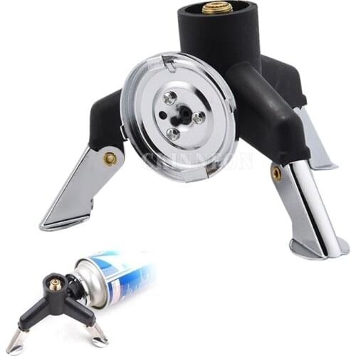 100Pcs/Lot Outdoor Camping Gas Stove Adapter Three-Leg Transfer Head Adaptor For Nozzle Gas Bottle Screwgate Stove Gear